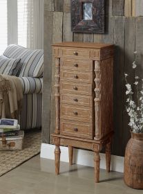 Taline Jewelry Armoire in Weathered Oak 97173
